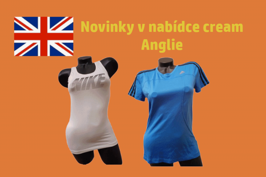 Novinky v nabídce cream Anglie